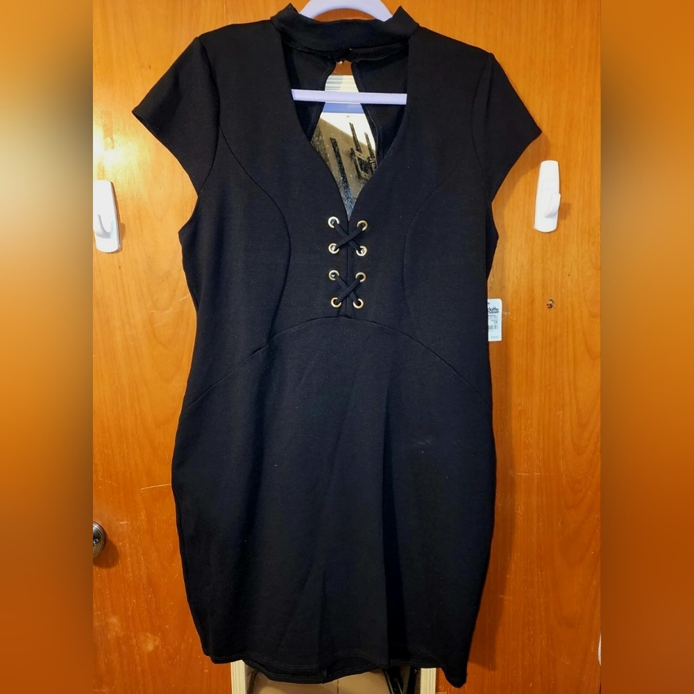 NWT Charlotte Russe Black Dress Bodycon 2X
